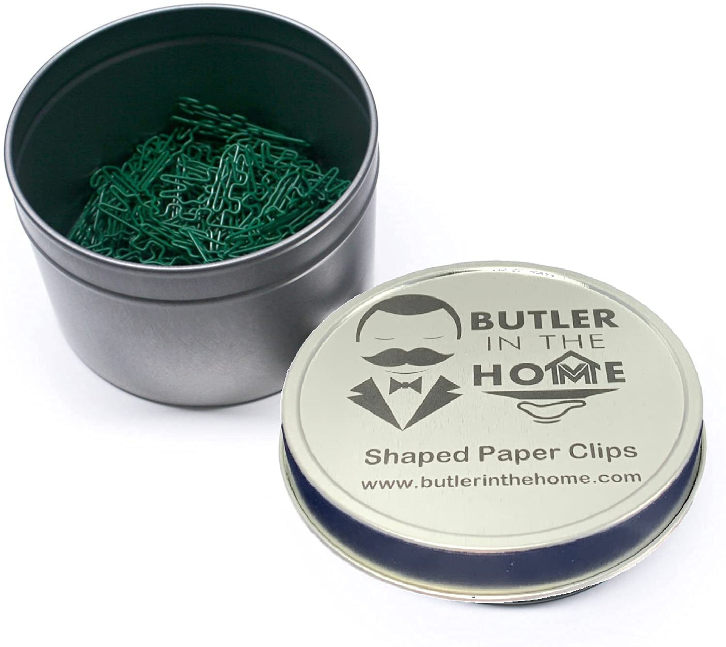 Alligator-Shaped Paper Clips in Tin, 100 Pack