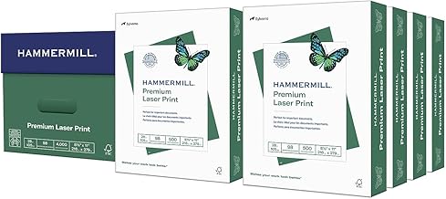 Premium 28 lb Laser Printer Paper, 8.5 x 11, 8 Reams