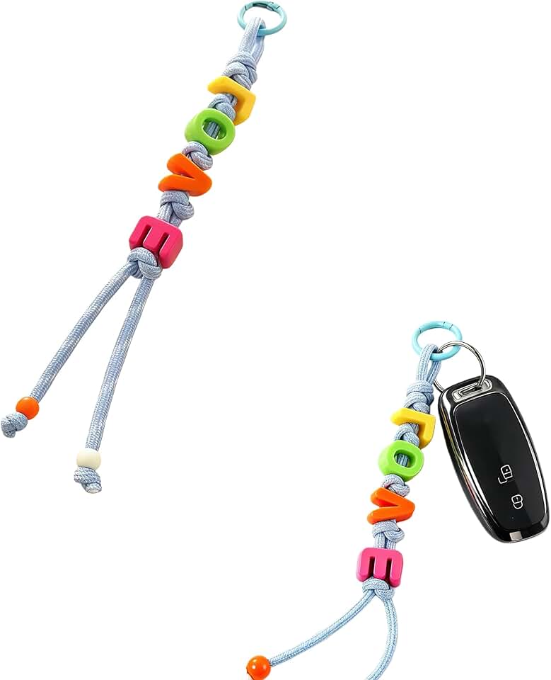 Colorful DIY Phone Charm Lanyard for Keys and Bags