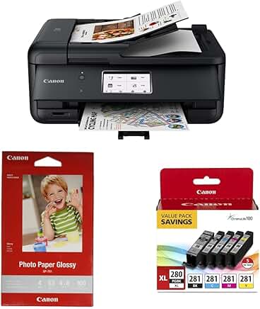 All-in-One Printer with Photo Paper and Ink Pack