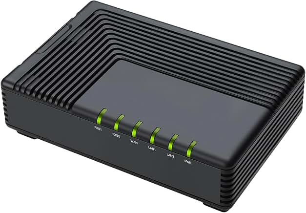 Analog Telephone Adapter with 2 FXS Ports and LAN