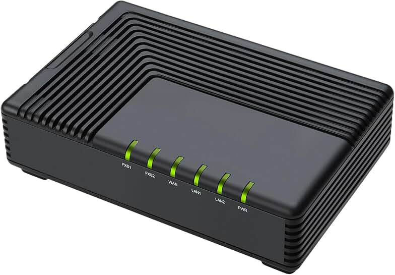 Analog Telephone Adapter with 2 FXS Ports and LAN