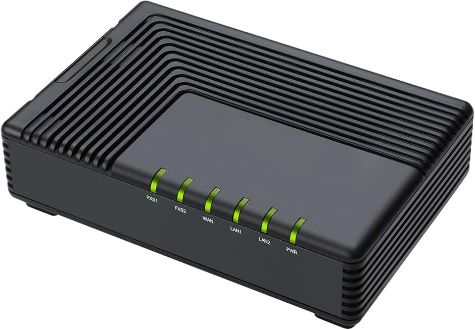 Analog Telephone Adapter with 2 FXS Ports and LAN