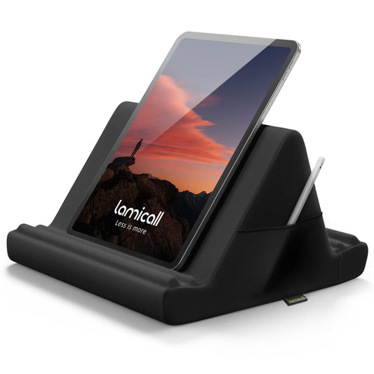 Tablet Pillow Holder with Pocket and Adjustable Angles