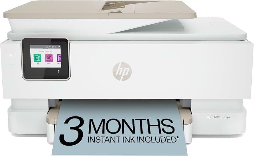 Wireless color inkjet printer with scan and copy