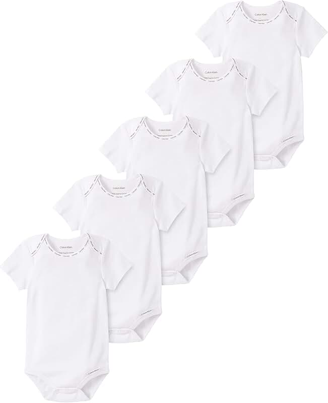 Organic Baby Bodysuits Pack of Five