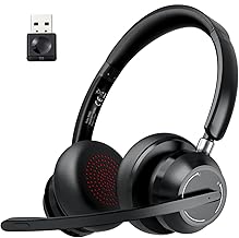 Wireless Bluetooth Headphones with Microphone and Noise Cancellation