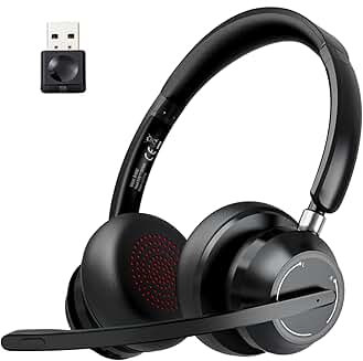 Wireless Bluetooth Headphones with Microphone and Noise Cancellation