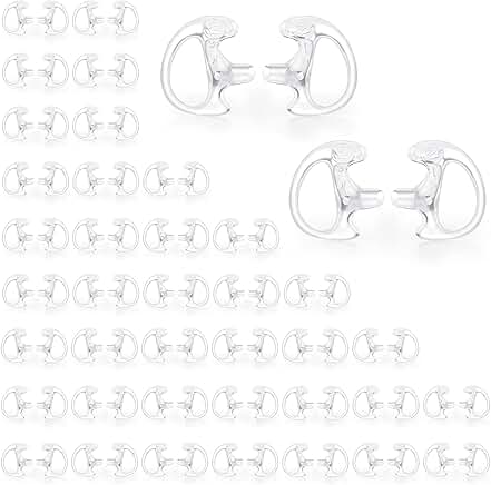 40-Pair Covert Surveillance Earbud Replacement Ear Insert