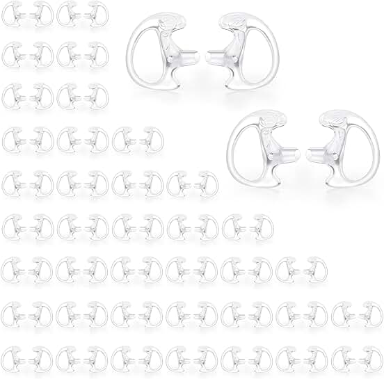 40-Pair Covert Surveillance Earbud Replacement Ear Insert