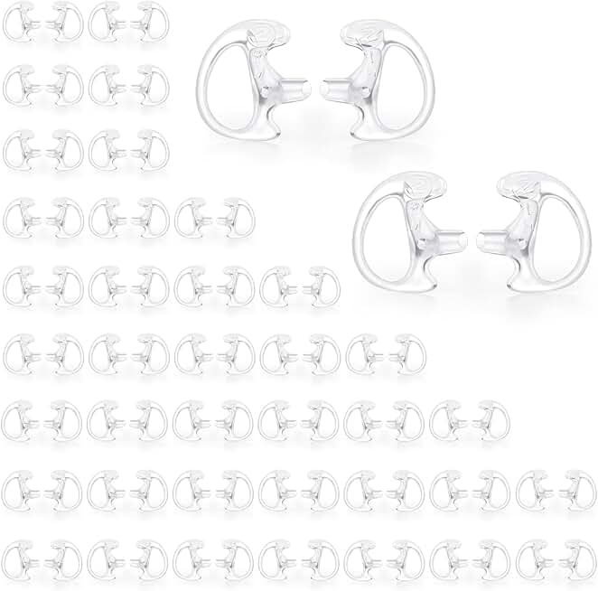 40-Pair Covert Surveillance Earbud Replacement Ear Insert