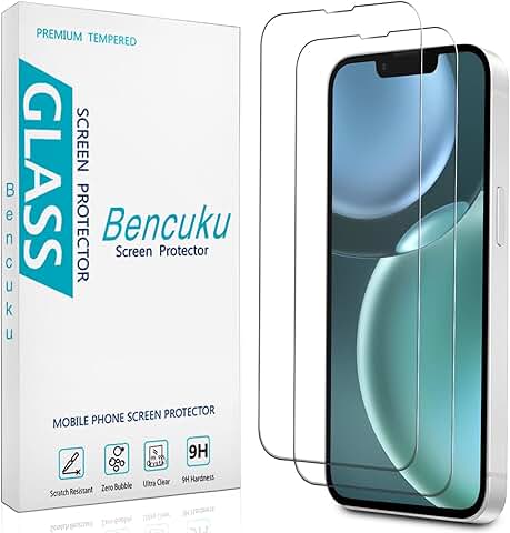 Two 6.1 Inch Tempered Glass Screen Protectors