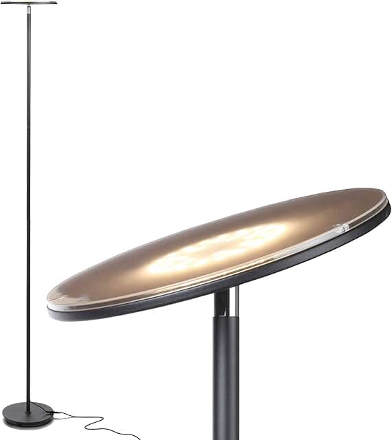 Bright LED Floor Lamp for Living Rooms and Bedrooms
