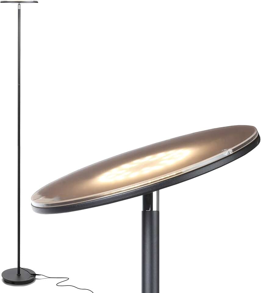 Bright LED Floor Lamp for Living Rooms and Bedrooms