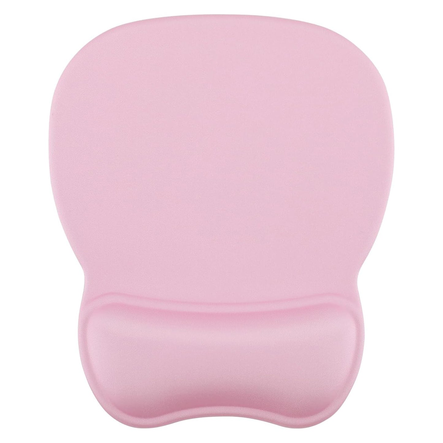 Pink ergonomic mouse pad with wrist support