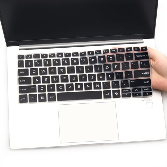 Black keyboard cover for 14-inch laptops