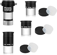 Multi-Coated 1.25-Inch Plossl Eyepiece Set with Barlow