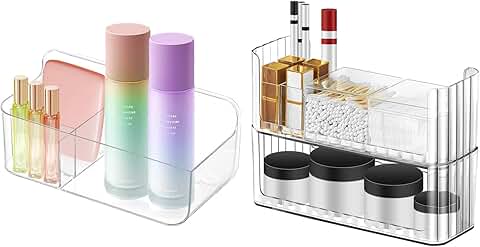 Transparent Makeup Organizer Tray for Mirror Cabinet