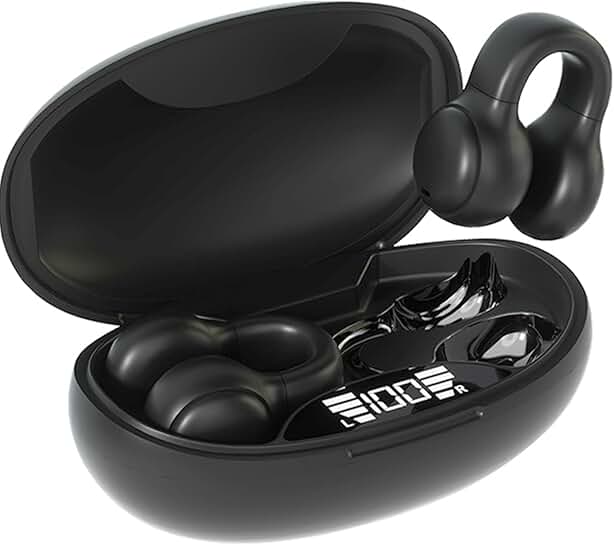 Wireless Bluetooth Earbuds with Charging Case, Microphone, Stereo Sound