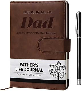 Dad's Life Story Leather Journal