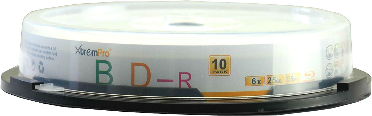 Bd-R 6 X 25GB 135min Blu-Ray 10 Pack Blank Discs in Spindle - 11049