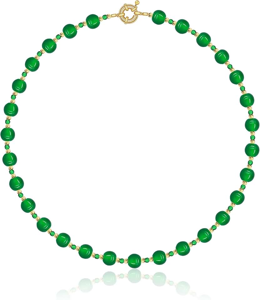 Colorful Beaded Gemstone Necklace for Women
