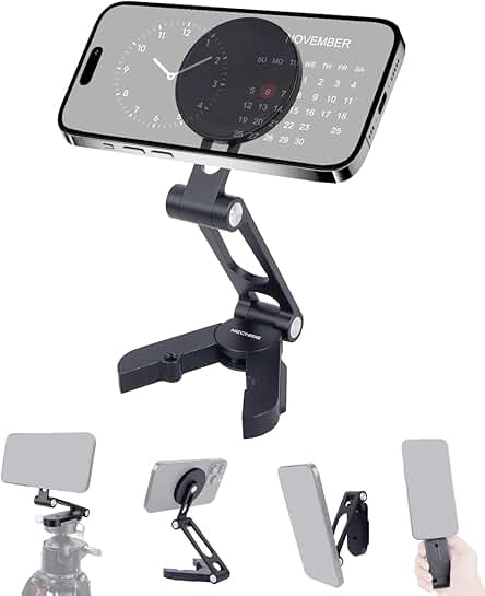 Foldable Aluminum Magnetic Phone Mount with Quick Release