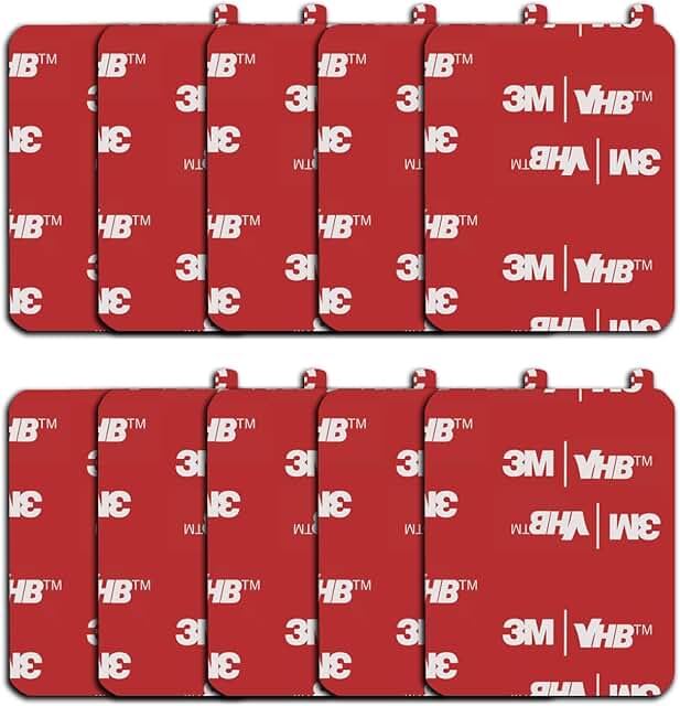 10 Pack 1.96 x 1.57 Inch High Bond Double-Sided Adhesive Pads