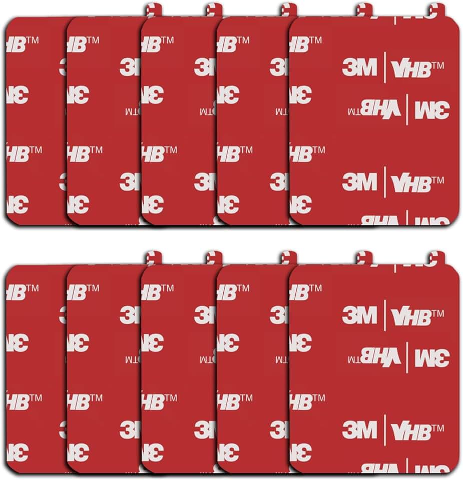 10 Pack 1.96 x 1.57 Inch High Bond Double-Sided Adhesive Pads
