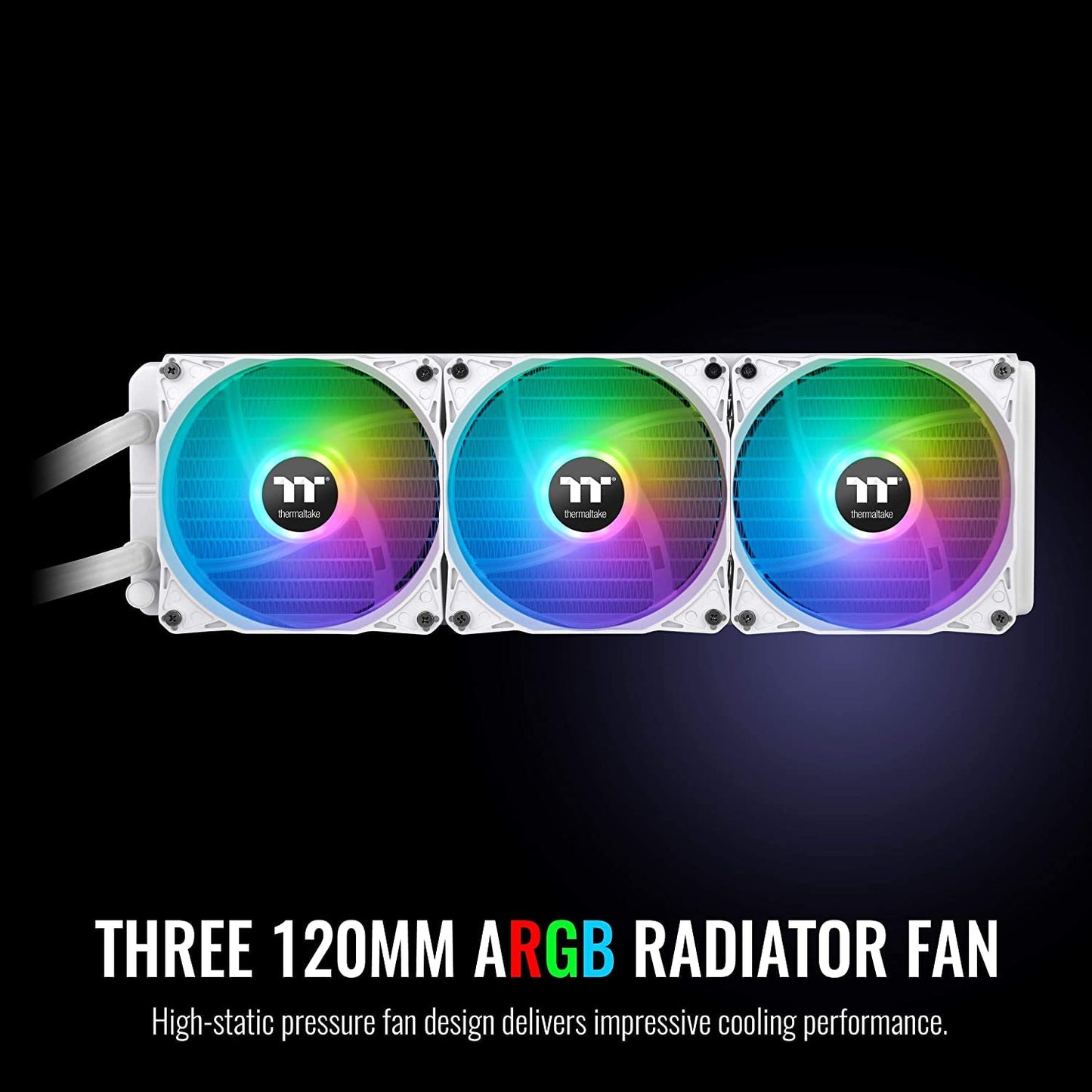 TH360 ARGB Motherboard Sync Snow Edition Intel LGA1700 Ready/AM5/AMD All-in-One Liquid Cooling System 360mm High Efficiency Radiator CPU Cooler CL-W302-PL12SW-B, White