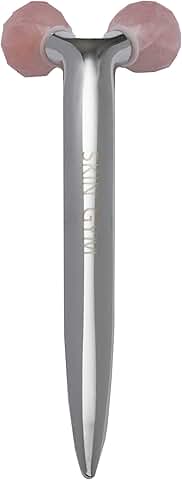 Rose Quartz Facial Roller for Wrinkles and Aging