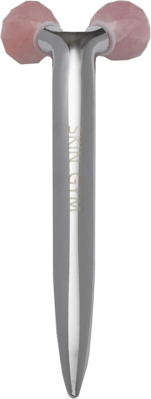Rose Quartz Facial Roller for Wrinkles and Aging