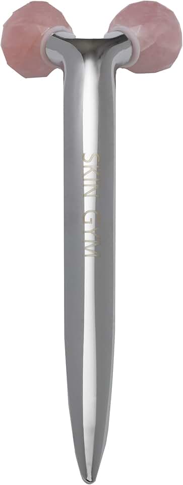 Rose Quartz Facial Roller for Wrinkles and Aging
