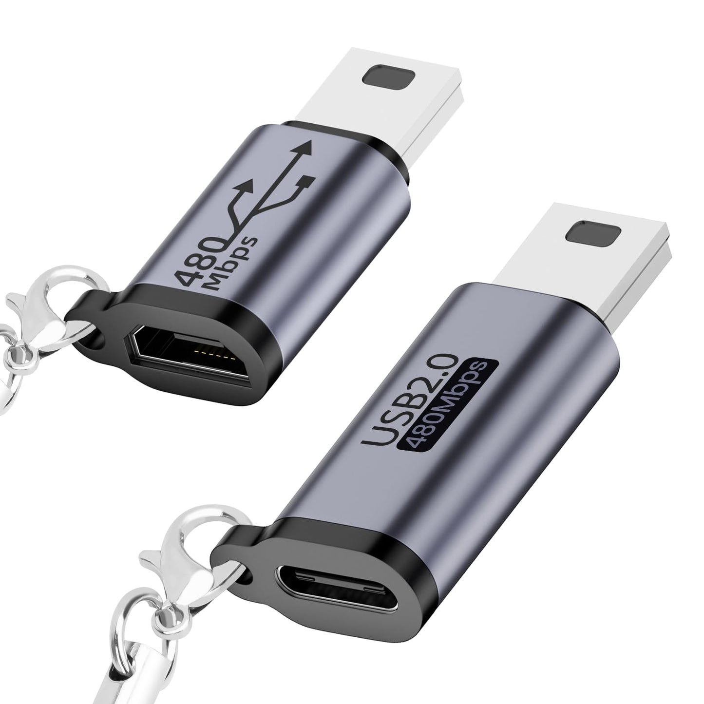 USB C/Micro to Mini USB Adapter Pack