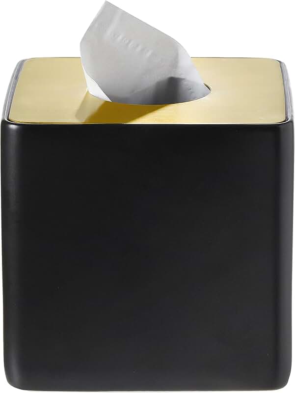 Decorative Ceramic Tissue Holder and Cover Box