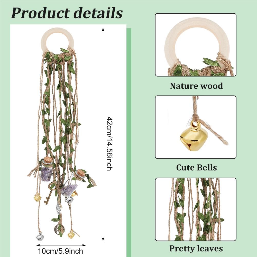 DIY Bell Kit with Glass Bottles and Wooden Rings