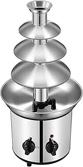 4-Tier Electric Chocolate Fountain with 1.8L Capacity