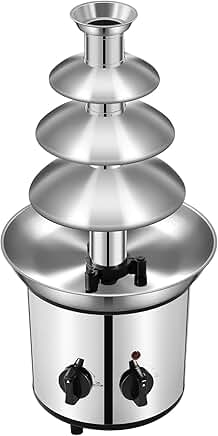 4-Tier Electric Chocolate Fountain with 1.8L Capacity