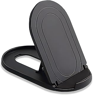 Foldable Adjustable Phone and Tablet Stand in Black