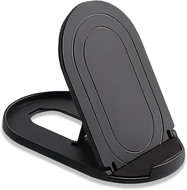Foldable Adjustable Phone and Tablet Stand in Black