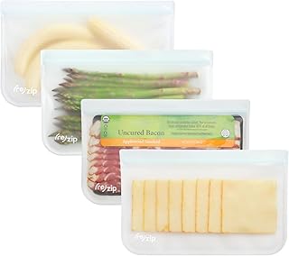 Half Gallon Reusable Food Storage Bags, 4-Pack