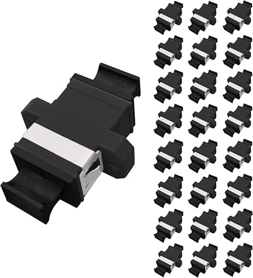 25-Pack MPO Fiber Optic Patch Cord Couplers