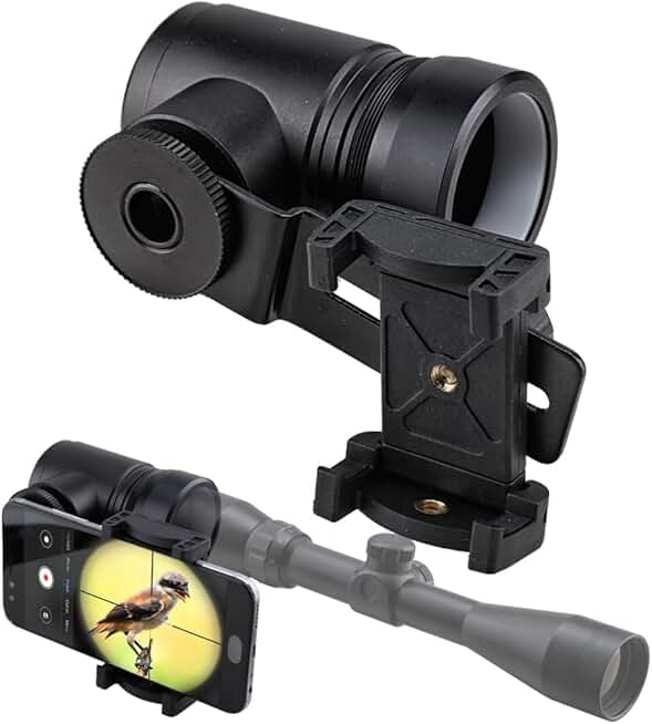 All-Aluminum Smartphone Mount for Rifle Scope Camera