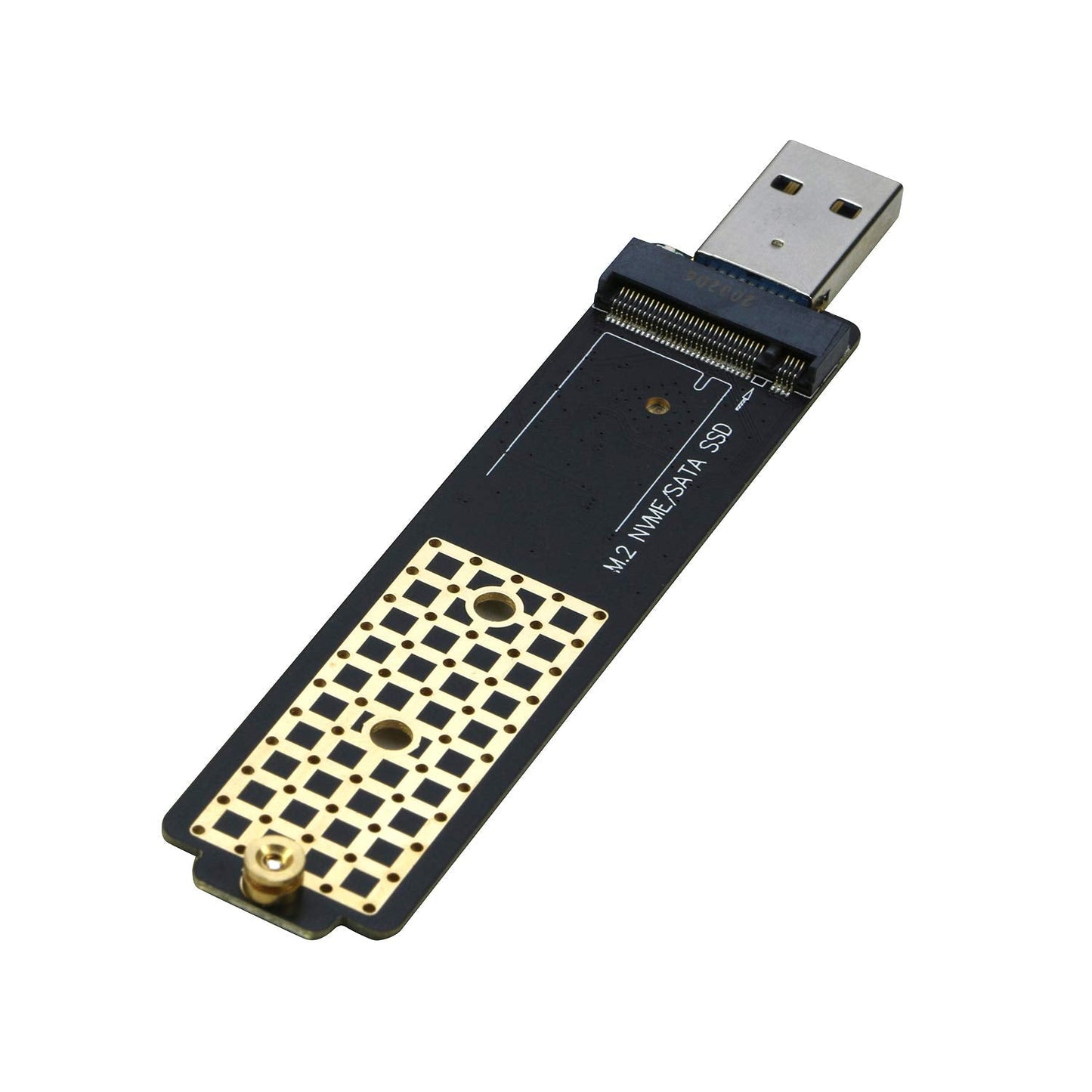 M.2 to USB Adapter, NVMe to USB 3.1 Reader Card Compatible with Both NVMe (PCI-e) M Key SSD & (B+M Key SATA Based) NGFF SSD
