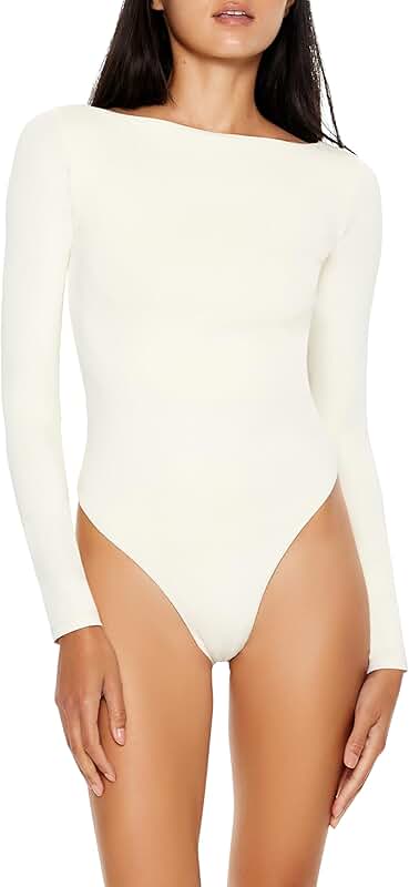 Women's Long-Sleeve Contour Sculpt Bodysuit