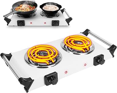 Portable 2000W Electric Stove with Adjustable Temperature