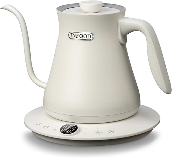 0.8L Electric Gooseneck Kettle with Temperature Control