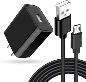 Replacement Micro USB Wall Charger and Charging Cord