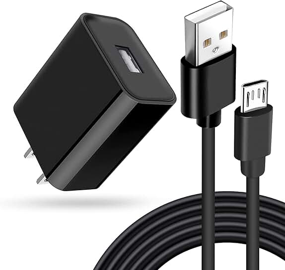 Replacement Micro USB Wall Charger and Charging Cord