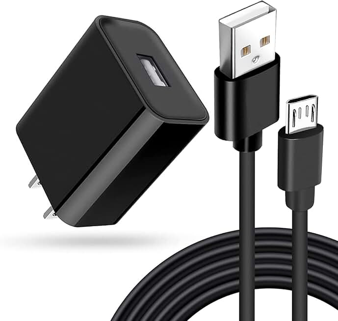 Replacement Micro USB Wall Charger and Charging Cord